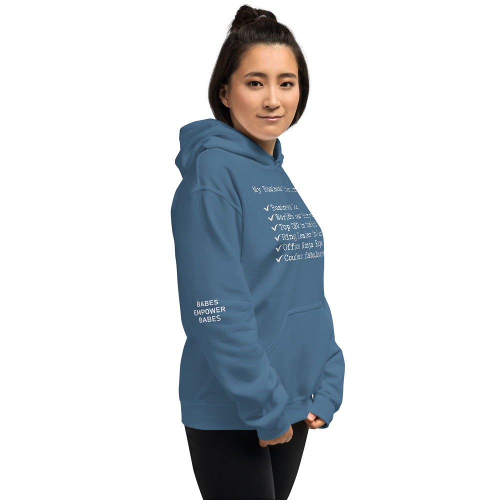 My Business  Titles Hoodie - Fearless Confidence Coufeax™