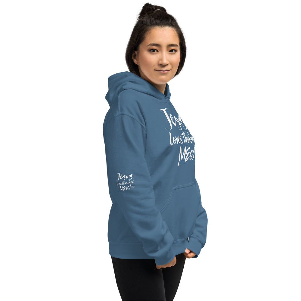 Jesus Loves This Hot Mess Hoodie - Fearless Confidence Coufeax™