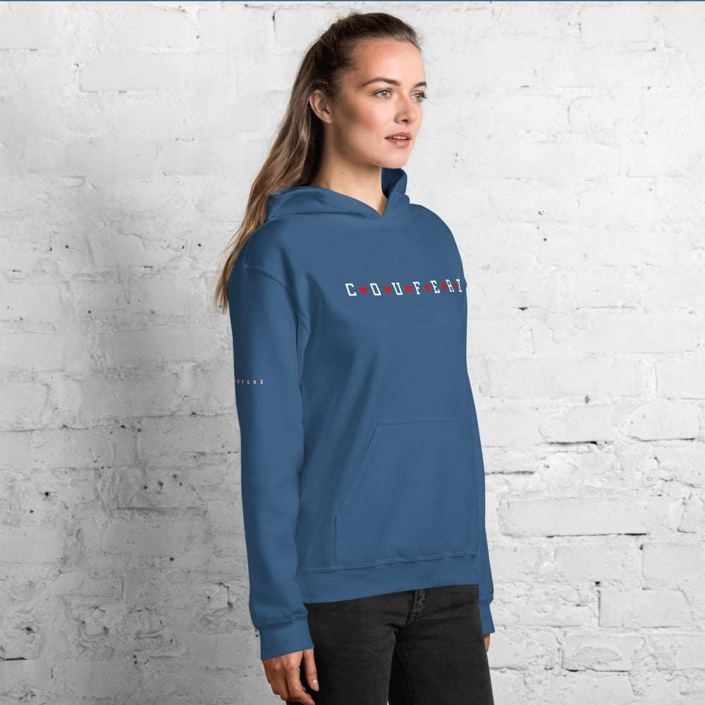 COUFEAX HEARTS Hoodie - Fearless Confidence Coufeax™