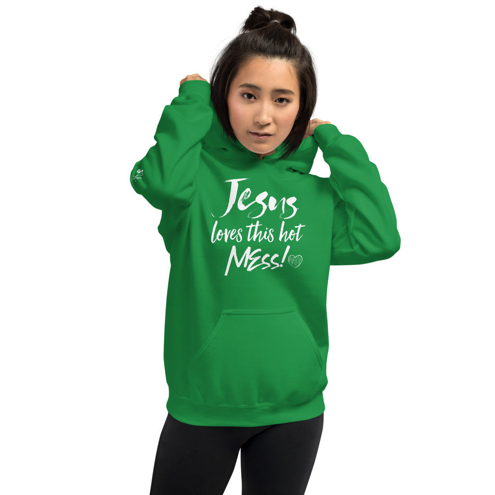 Jesus Loves This Hot Mess Hoodie - Fearless Confidence Coufeax™