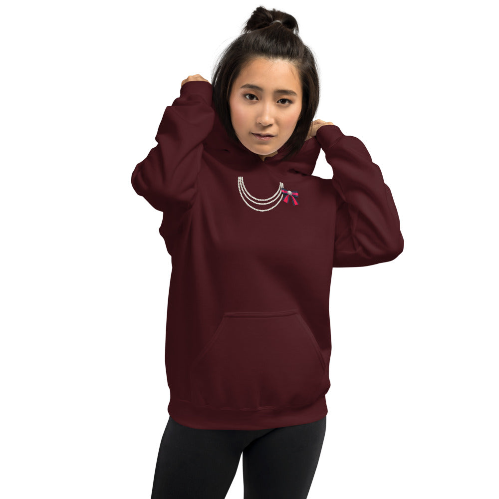 Pearl Necklace Hoodie - Fearless Confidence Coufeax™