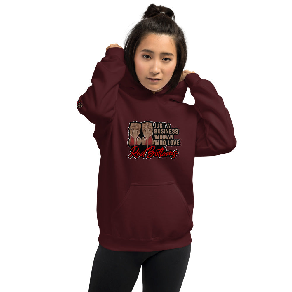 JUST A BUSINESSWOMAN WHO LOVES RED BOTTOMS Hoodie - Fearless Confidence Coufeax™