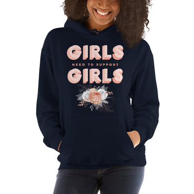 Girls Support  Girls Hoodie - Fearless Confidence Coufeax™