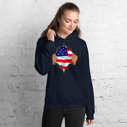 Die Heart American July 4th Hoodie - Fearless Confidence Coufeax™