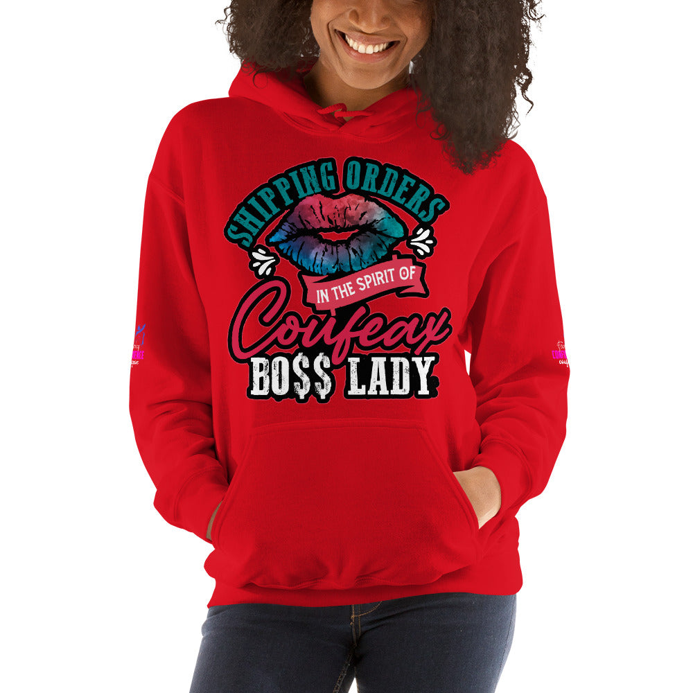 SHIPPING ORDERS IN THE SPIRIT OF THE COUFEAX BOSS LADY Hoodie - Fearless Confidence Coufeax™