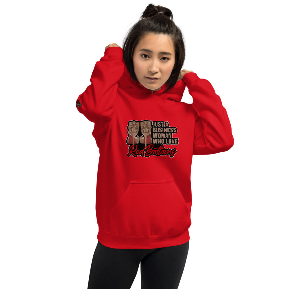 JUST A BUSINESSWOMAN WHO LOVES RED BOTTOMS Hoodie - Fearless Confidence Coufeax™