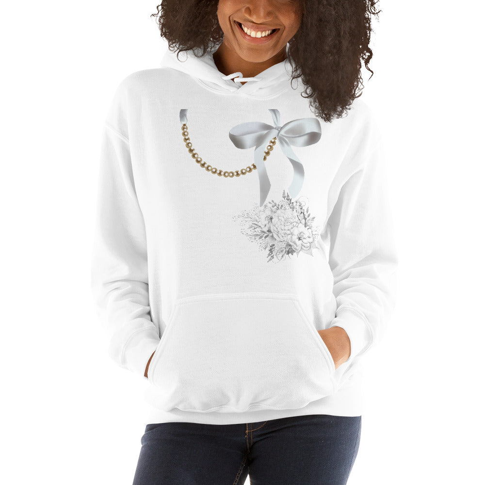 Pearl Necklace Hoodie - Fearless Confidence Coufeax™