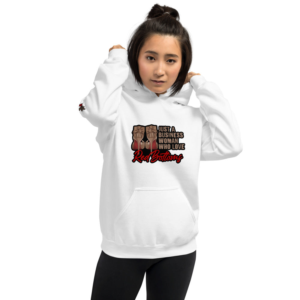 JUST A BUSINESSWOMAN WHO LOVES RED BOTTOMS Hoodie - Fearless Confidence Coufeax™