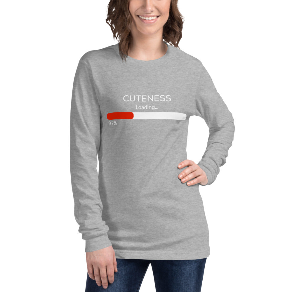 CUTENESS LOADING Long Sleeve Tee - Fearless Confidence Coufeax™