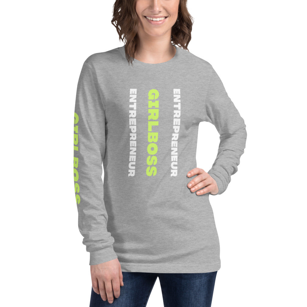 Girlboss Entrepreneur Long Sleeve Tee - Fearless Confidence Coufeax™