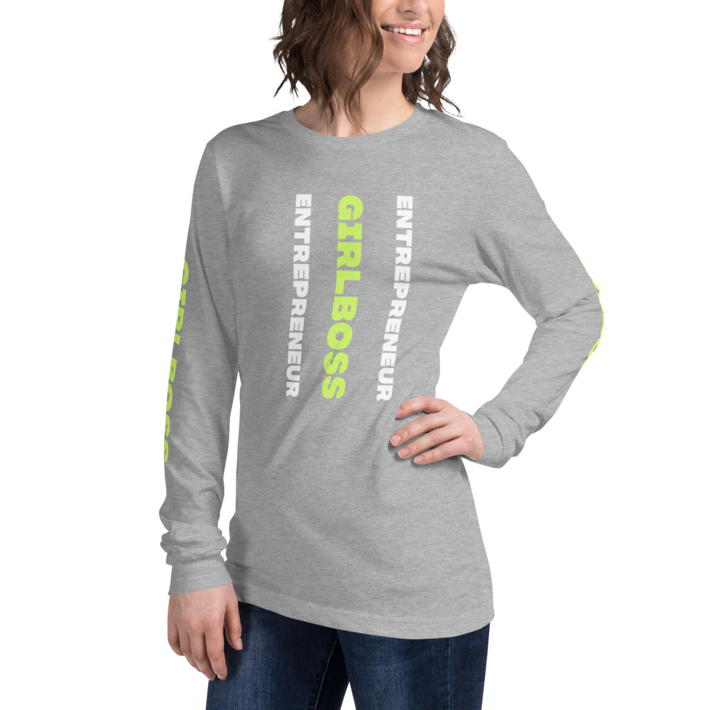 Girlboss Entrepreneur Long Sleeve Tee - Fearless Confidence Coufeax™