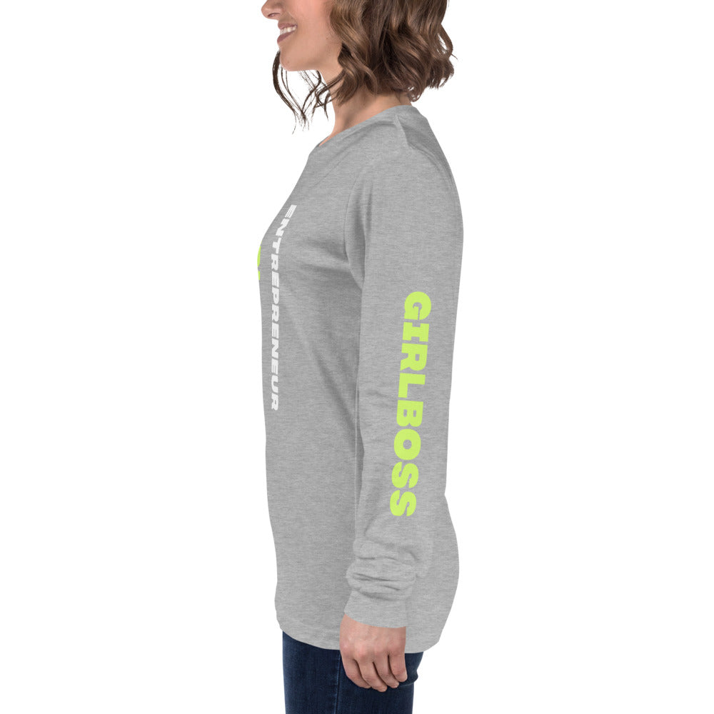 Girlboss Entrepreneur Long Sleeve Tee - Fearless Confidence Coufeax™