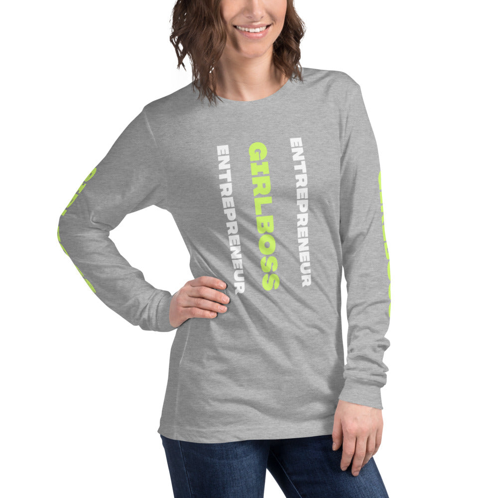 Girlboss Entrepreneur Long Sleeve Tee - Fearless Confidence Coufeax™