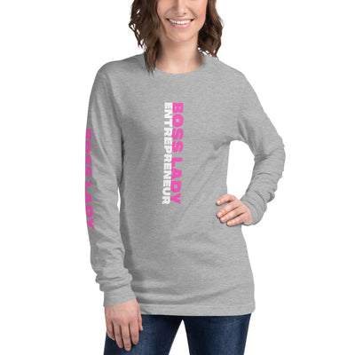 Boss Lady Long Sleeve Tee - Fearless Confidence Coufeax™