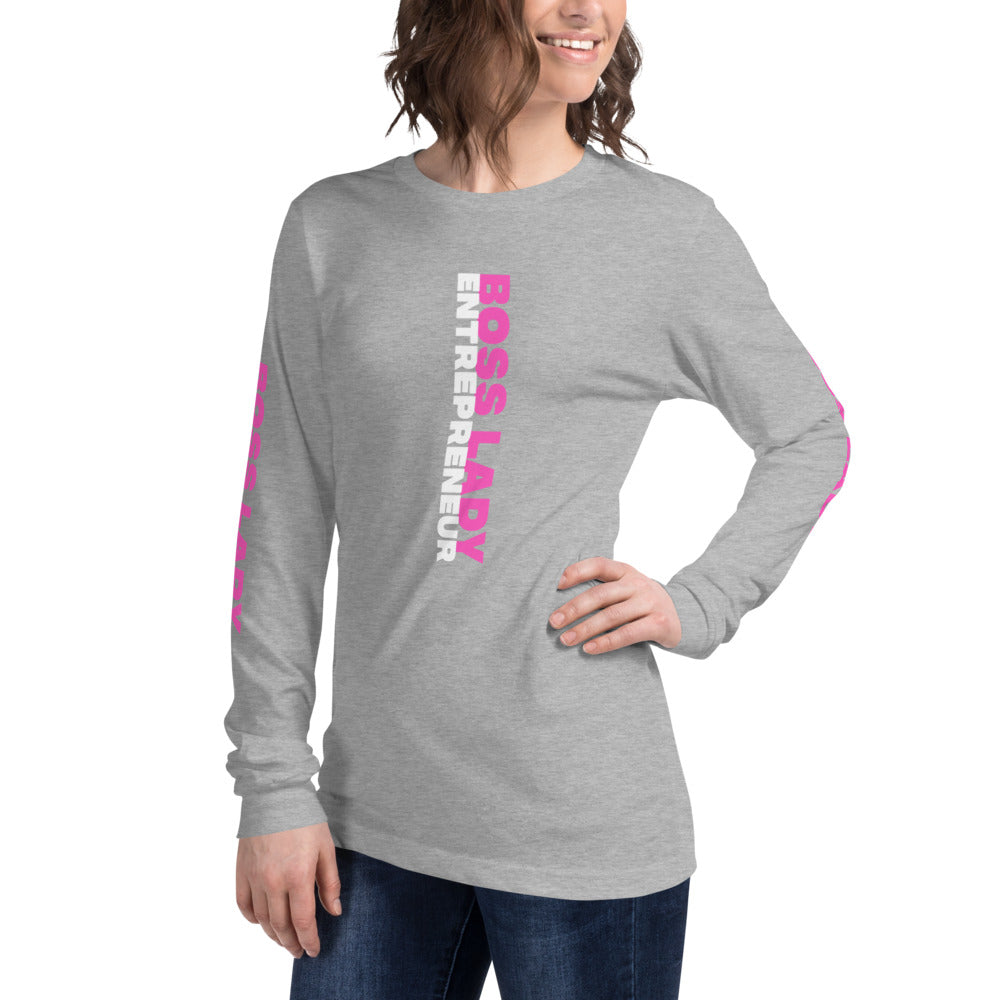 Boss Lady Long Sleeve Tee - Fearless Confidence Coufeax™