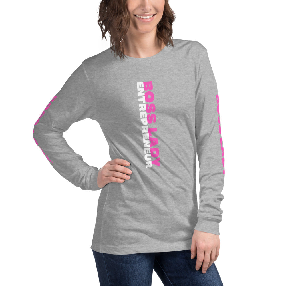 Boss Lady Long Sleeve Tee - Fearless Confidence Coufeax™