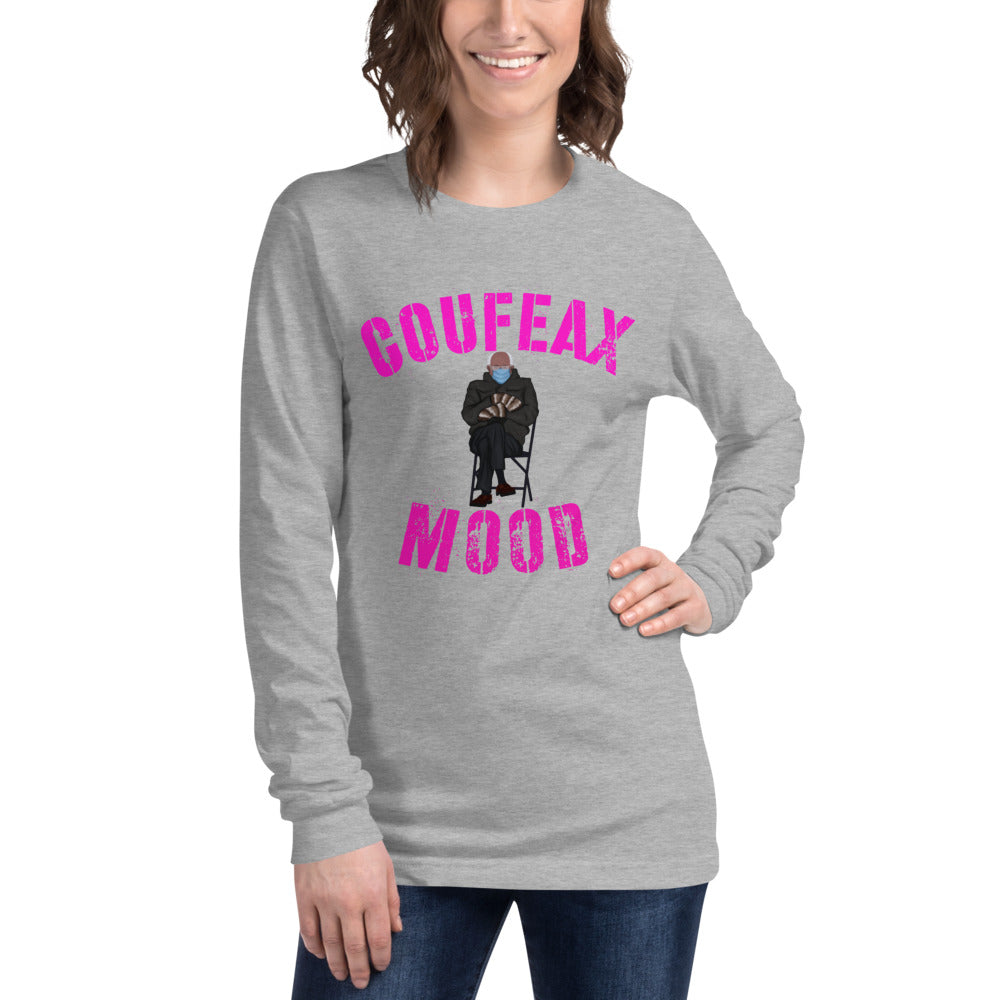 Coufeax Mood Bernie Saunders Long Sleeve Tee - Fearless Confidence Coufeax™