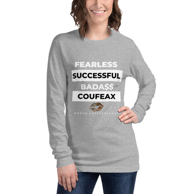 Fearless Successful  Badass Coufex Long Sleeve Tee - Fearless Confidence Coufeax™