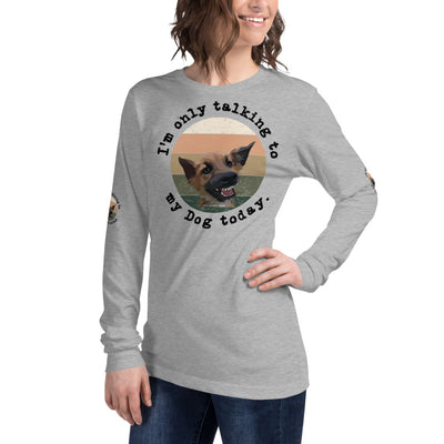 Funny Dog Tshirt Long Sleeve Tee - Fearless Confidence Coufeax™