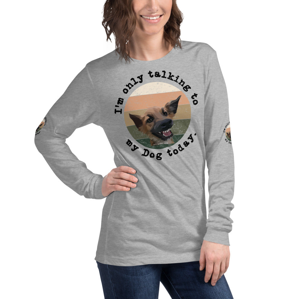 Funny Dog Tshirt Long Sleeve Tee - Fearless Confidence Coufeax™