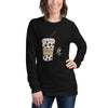Fashion Girl Coffee Cup Long Sleeve Tee - Fearless Confidence Coufeax™