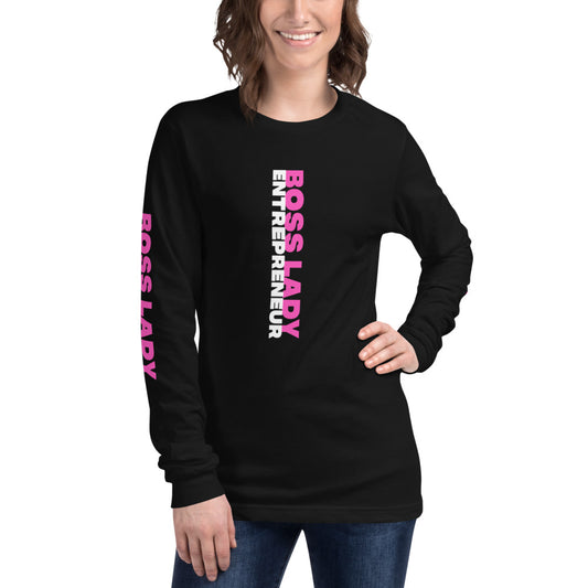 Boss Lady Long Sleeve Tee - Fearless Confidence Coufeax™