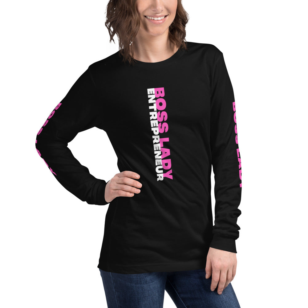 Boss Lady Long Sleeve Tee - Fearless Confidence Coufeax™