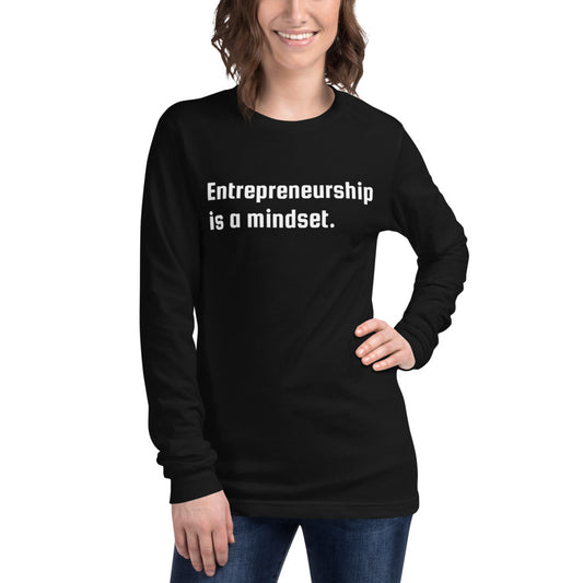 Entrepreneurship Is A Mindset Long Sleeve Tee - Fearless Confidence Coufeax™