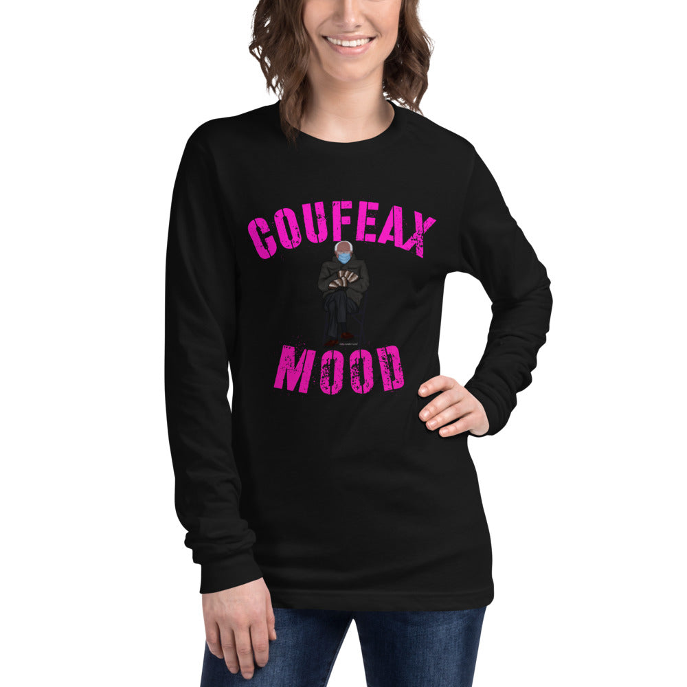 Coufeax Mood Bernie Saunders Long Sleeve Tee - Fearless Confidence Coufeax™