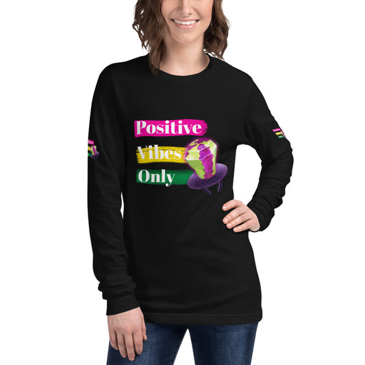 Positive Vibes Only Ring Pop Long Sleeve Tee - Fearless Confidence Coufeax™