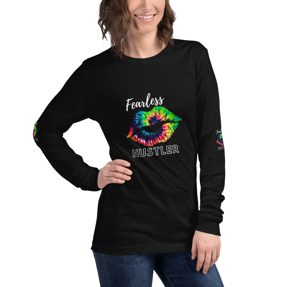 Fearless HUSTLER Long Sleeve Tee - Fearless Confidence Coufeax™