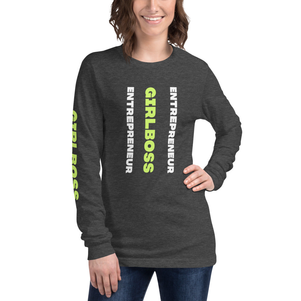 Girlboss Entrepreneur Long Sleeve Tee - Fearless Confidence Coufeax™