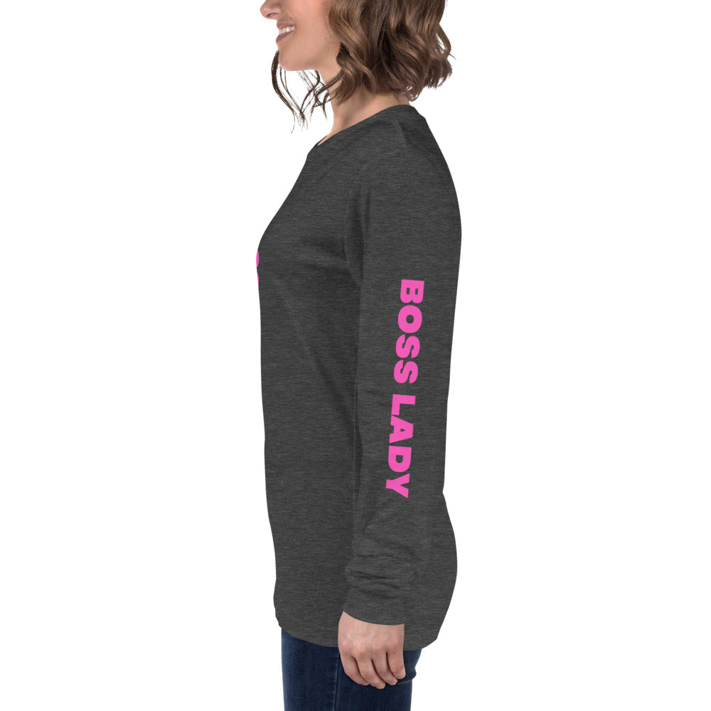 Boss Lady Long Sleeve Tee - Fearless Confidence Coufeax™