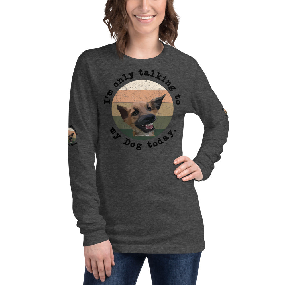 Funny Dog Tshirt Long Sleeve Tee - Fearless Confidence Coufeax™