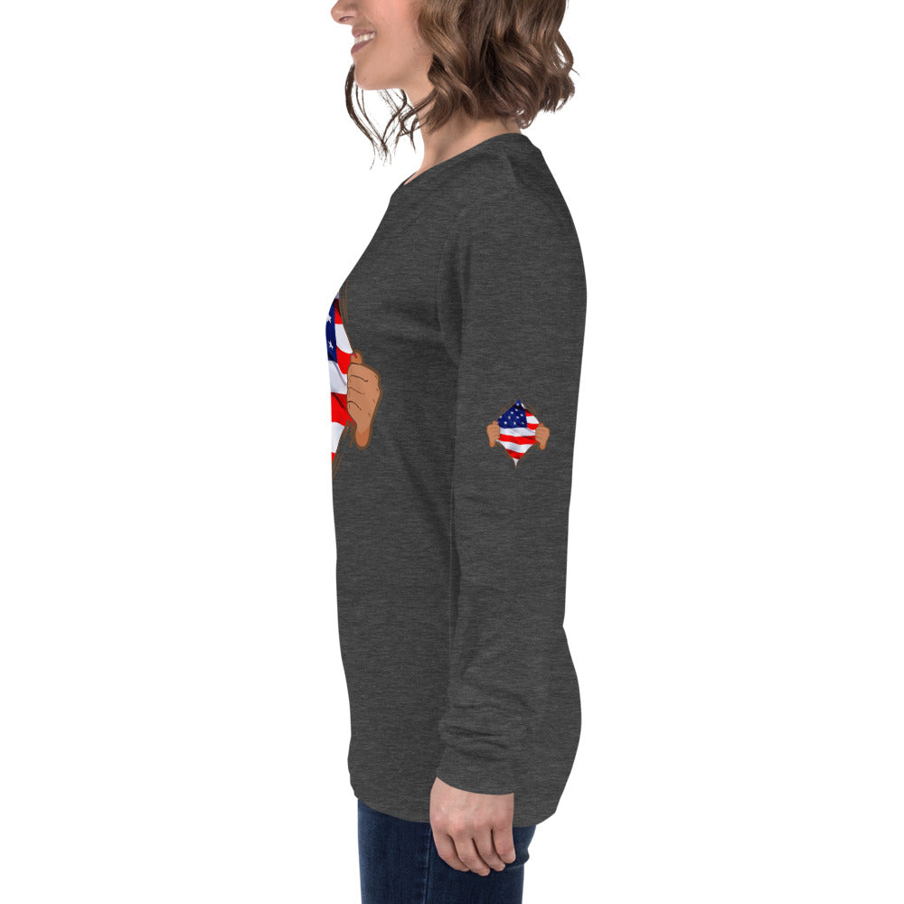 Dieheart American July 4th Long Sleeve Tee - Fearless Confidence Coufeax™