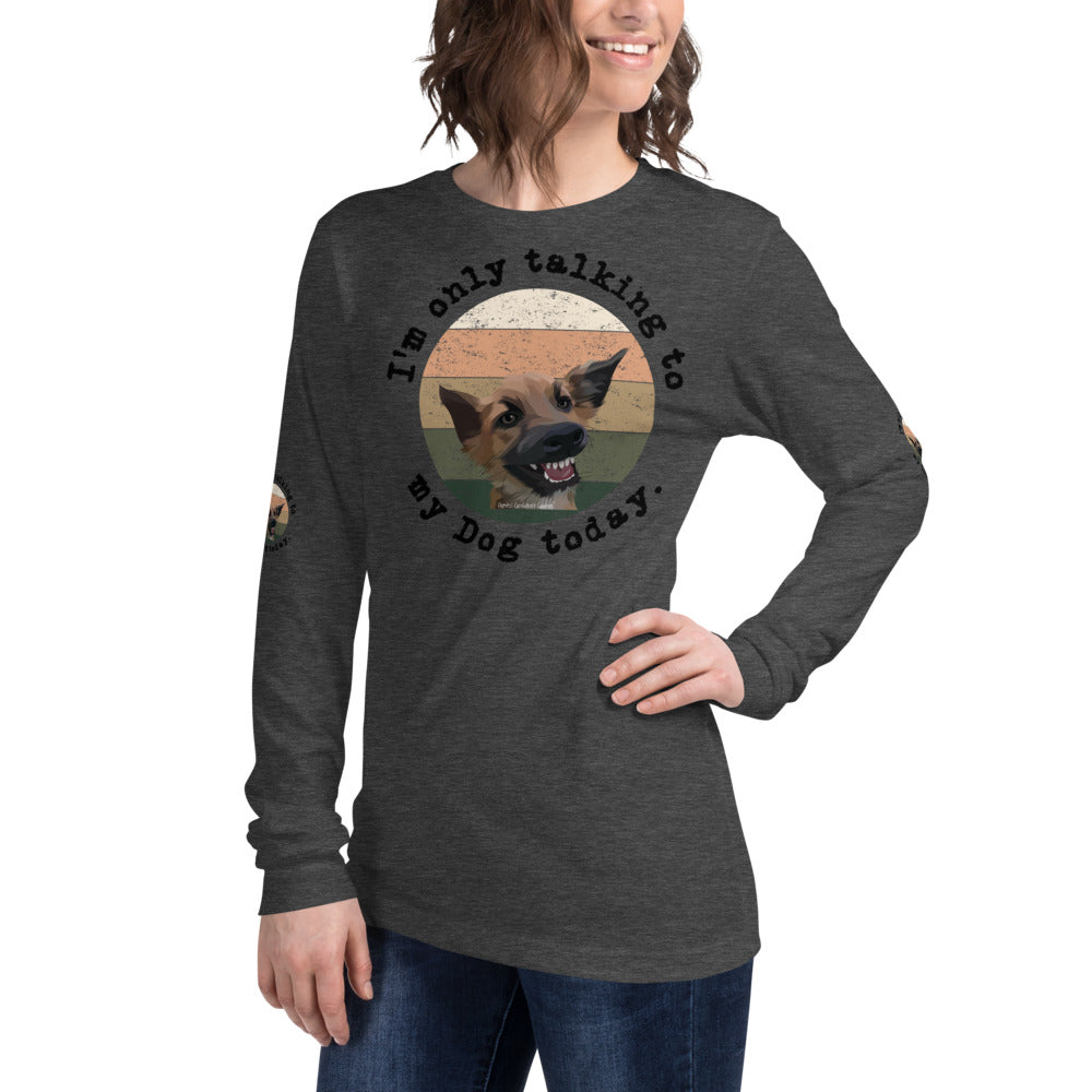 Funny Dog Tshirt Long Sleeve Tee - Fearless Confidence Coufeax™