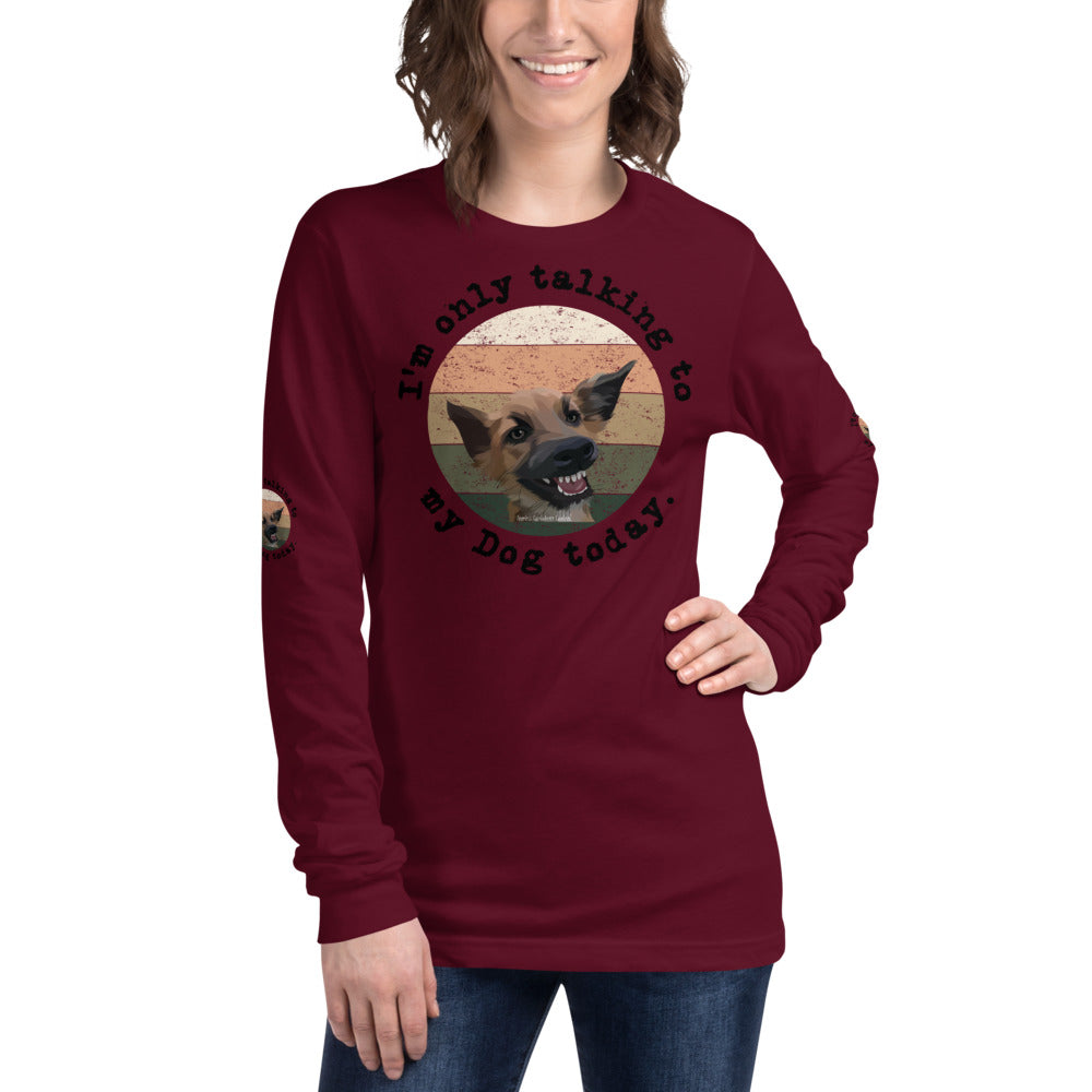 Funny Dog Tshirt Long Sleeve Tee - Fearless Confidence Coufeax™