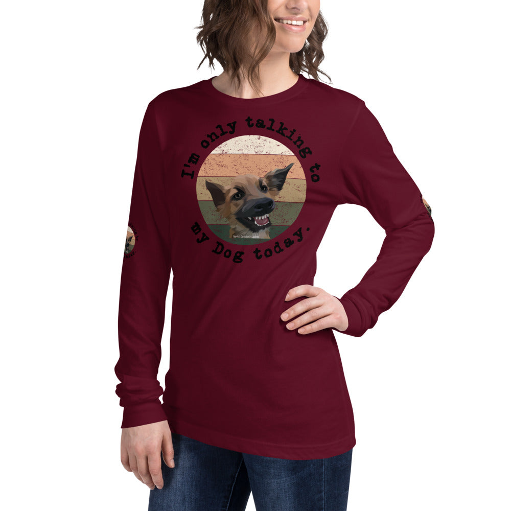 Funny Dog Tshirt Long Sleeve Tee - Fearless Confidence Coufeax™