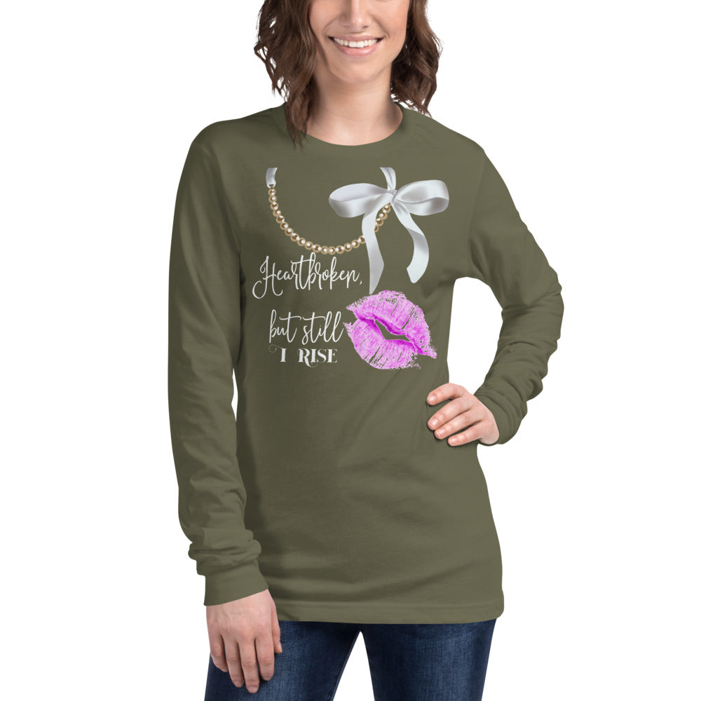 Pearl Necklace Long Sleeve Tee - Fearless Confidence Coufeax™