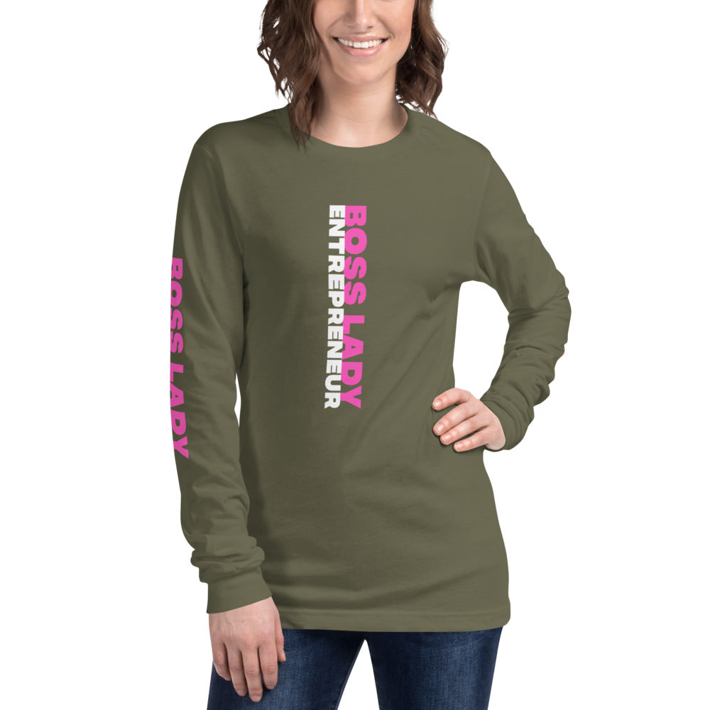 Boss Lady Long Sleeve Tee - Fearless Confidence Coufeax™