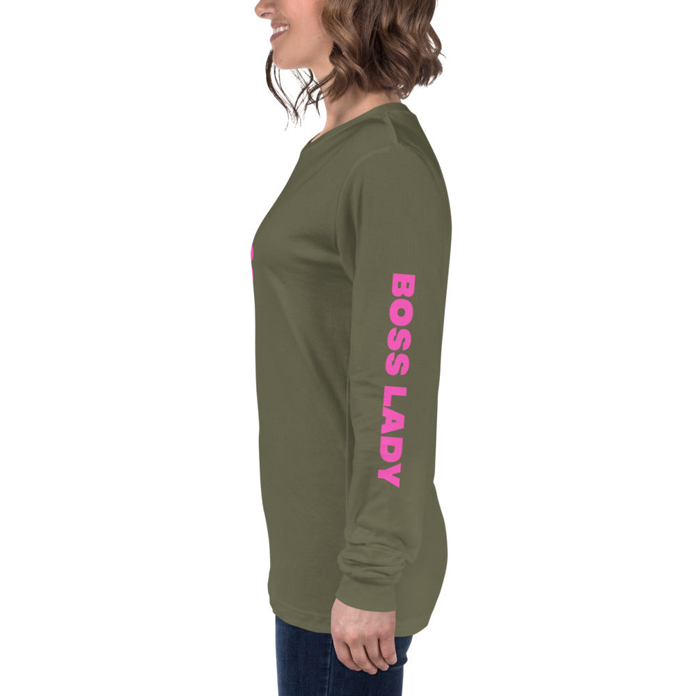 Boss Lady Long Sleeve Tee - Fearless Confidence Coufeax™