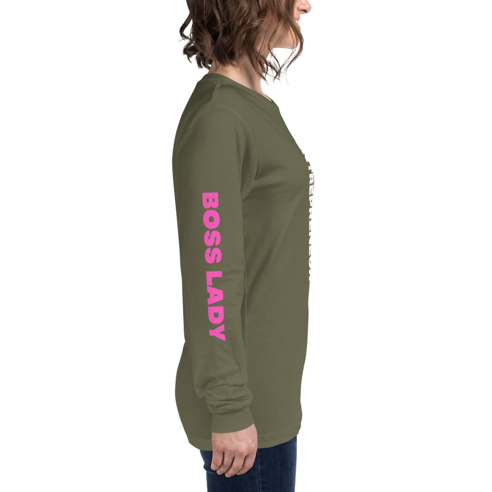 Boss Lady Long Sleeve Tee - Fearless Confidence Coufeax™