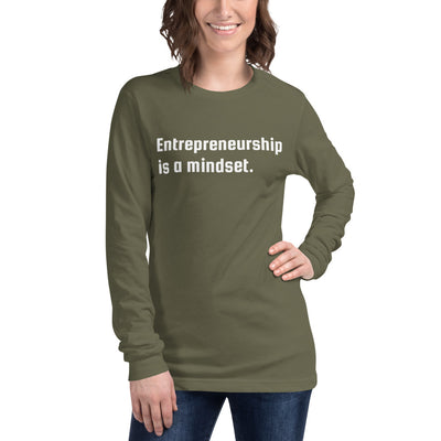 Entrepreneurship Is A Mindset Long Sleeve Tee - Fearless Confidence Coufeax™