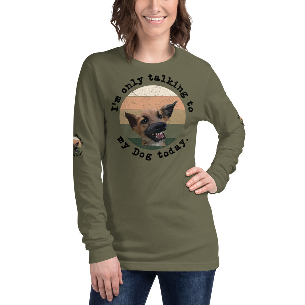 Funny Dog Tshirt Long Sleeve Tee - Fearless Confidence Coufeax™