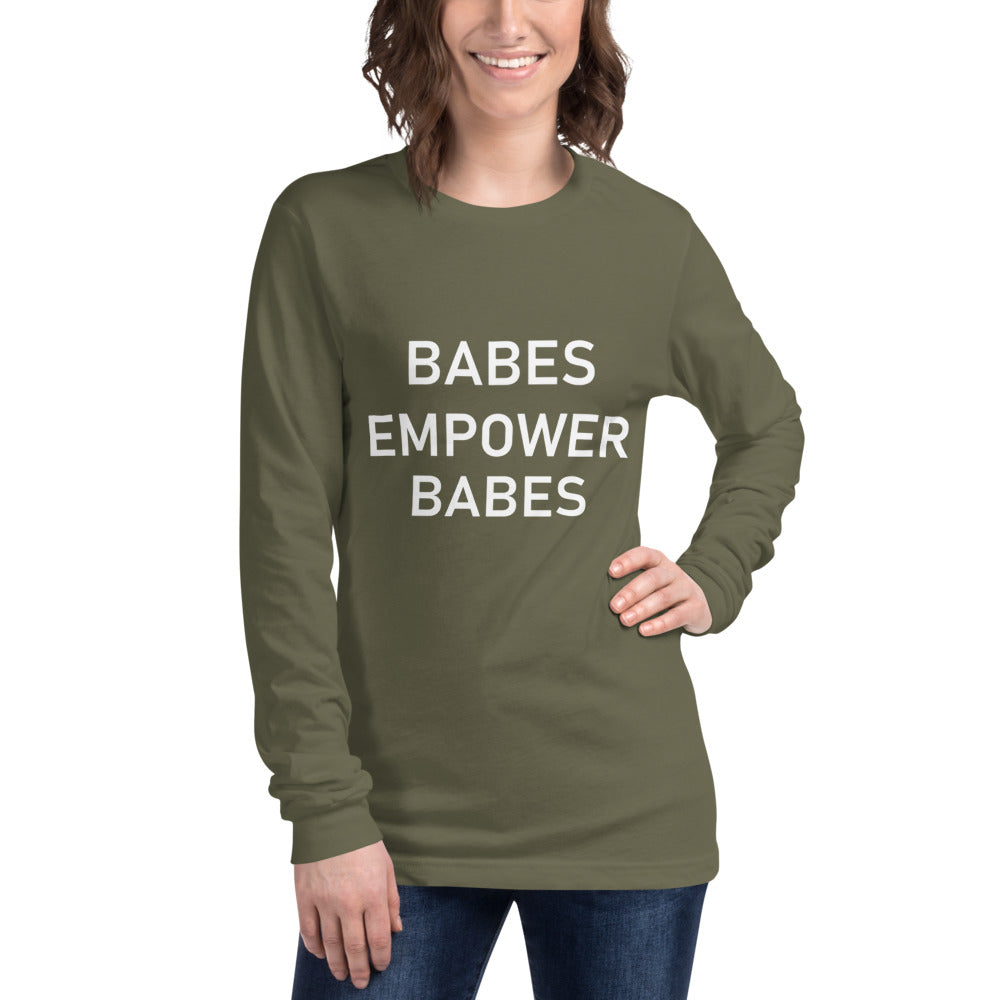 Babes Empower Babes Long Sleeve Tee - Fearless Confidence Coufeax™