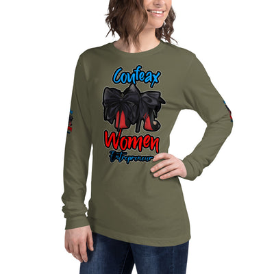 COUFEAX WOMAN ENTREPRENEUR Long Sleeve Tee - Fearless Confidence Coufeax™