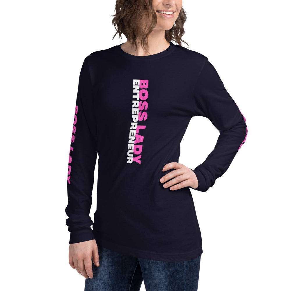 Boss Lady Long Sleeve Tee - Fearless Confidence Coufeax™