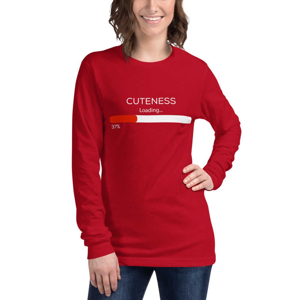 CUTENESS LOADING Long Sleeve Tee - Fearless Confidence Coufeax™