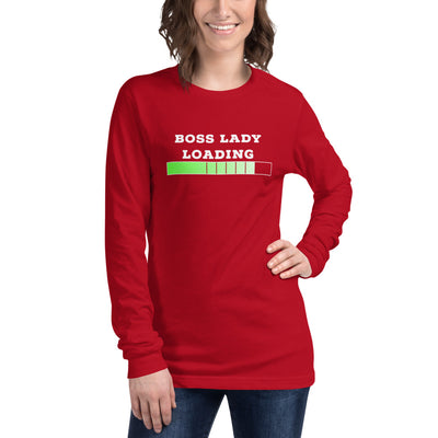 BOSS LADY LOADING Long Sleeve Tee - Fearless Confidence Coufeax™