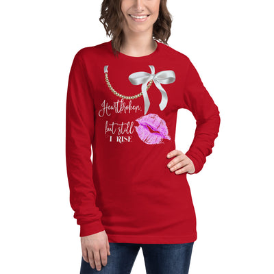 Pearl Necklace Long Sleeve Tee - Fearless Confidence Coufeax™